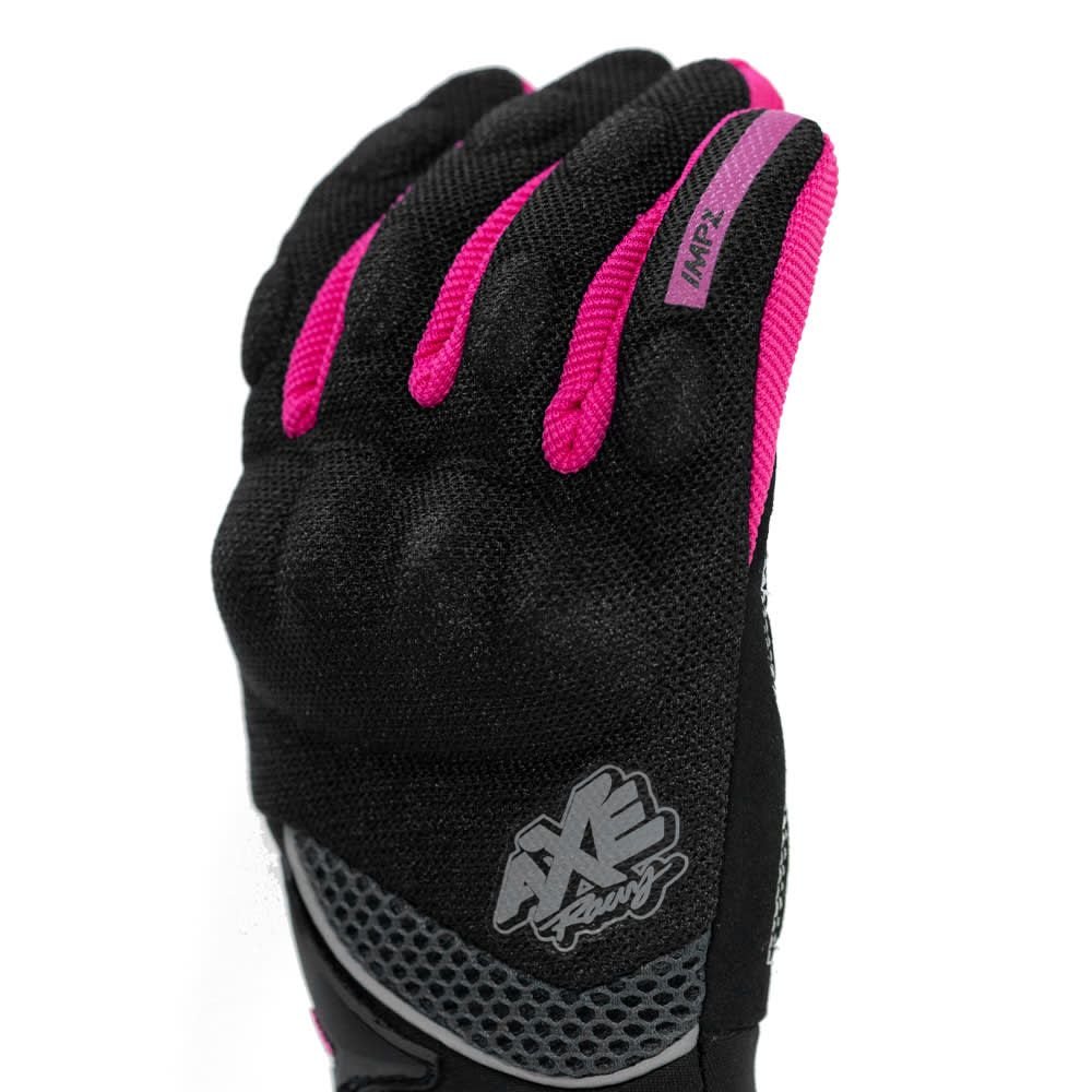 GUANTES DE MOTO PARA MUJER ROSA AXE ST09 TOUCH - Imagen 3