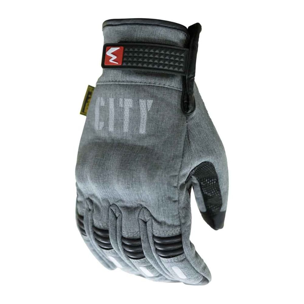 GUANTES DE MOTO TOUCH GRIS MADBIKE CITY - Imagen 2