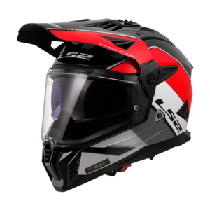 CASCO LS2 MX702 PIONEER II RALLY ROJO BLANCO
