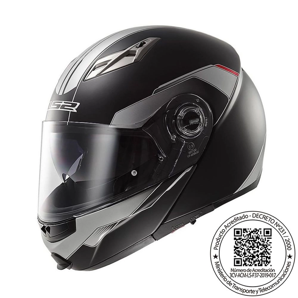 CASCO LS2 FF370 EASY SHADOW NEGRO GRIS MATTE - Imagen 2