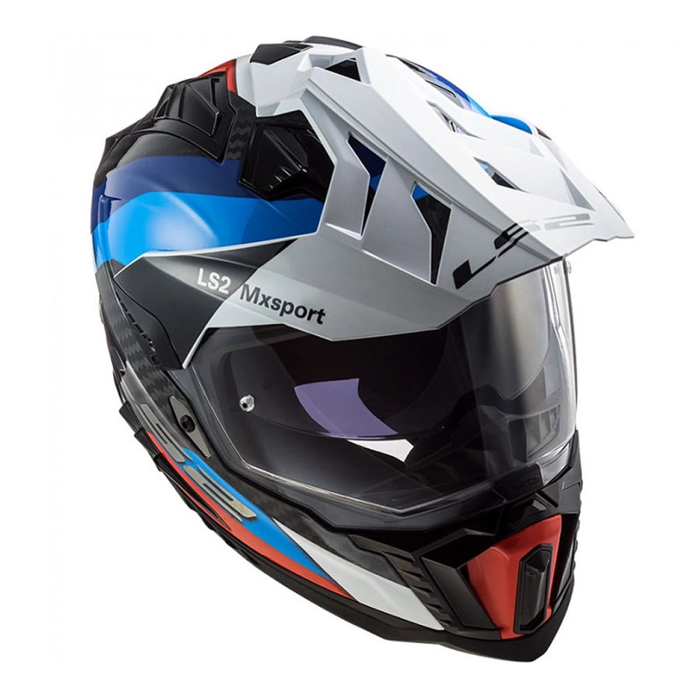 CASCO LS2 MX701C EXPLORER CARBONO FRONTIER NEGRO AZUL - Imagen 2