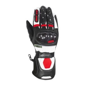 GUANTE CUERO MUJER NEGRO ROJO ATROX 4312AL
