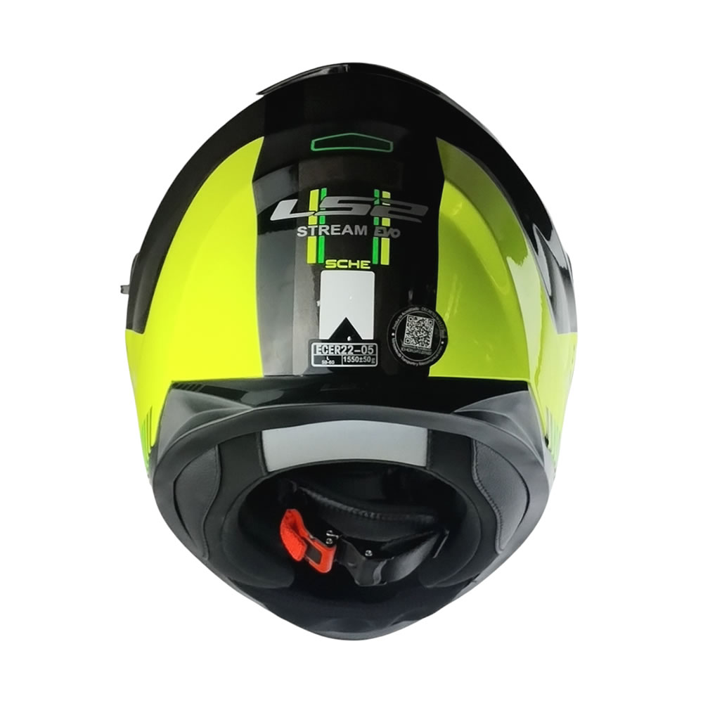 CASCO INTEGRAL LS2 FF320 STREAM EVO SCHE NEGRO AMARILLO - Imagen 4