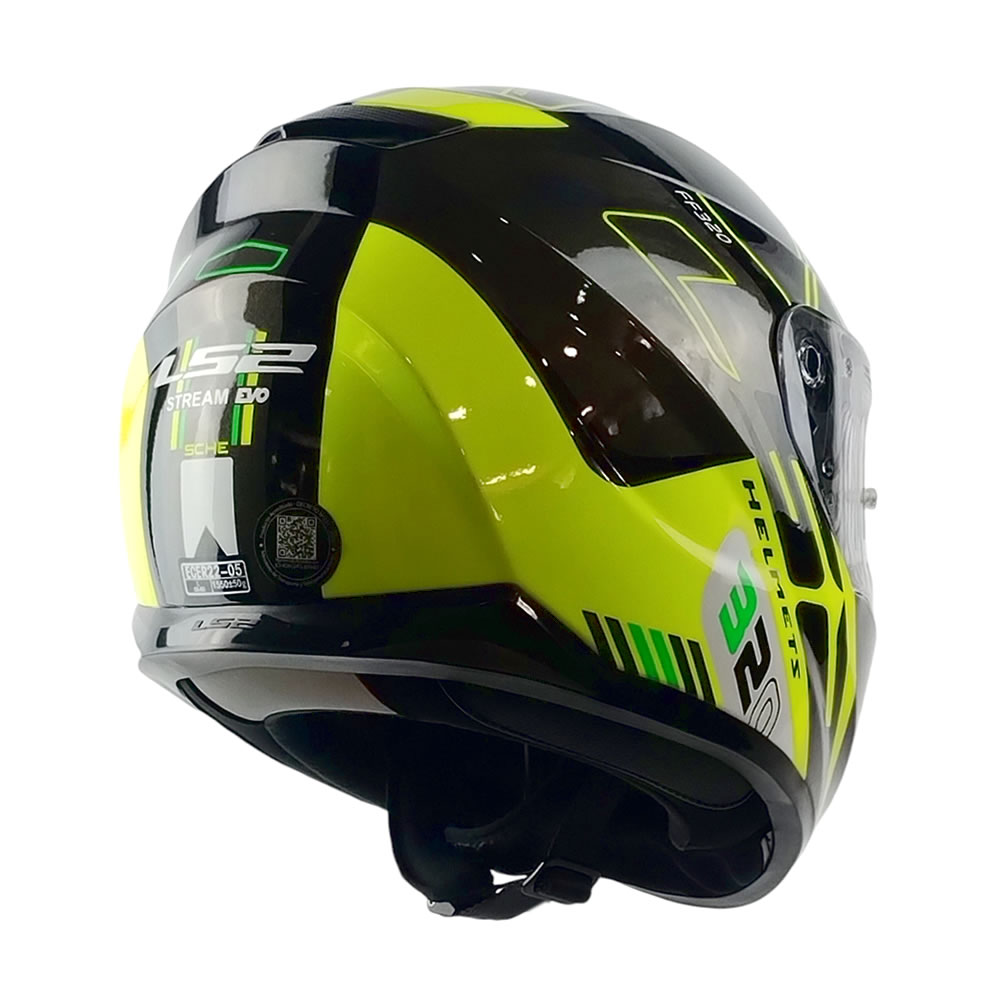 CASCO INTEGRAL LS2 FF320 STREAM EVO SCHE NEGRO AMARILLO - Imagen 3