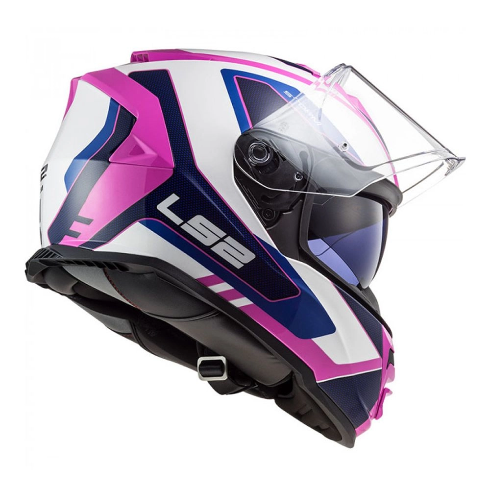 CASCO LS2 FF800 STORM II TECHY BLANCO ROSA - Imagen 5