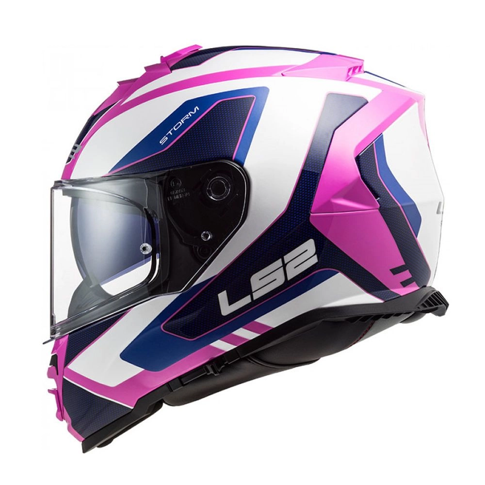 CASCO LS2 FF800 STORM II TECHY BLANCO ROSA - Imagen 3
