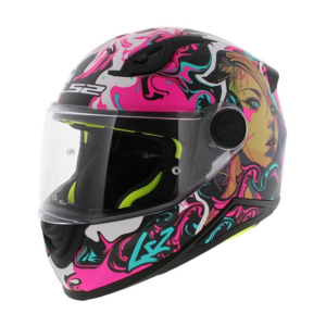 CASCO NIÑO LS2 FF812 KID CYBERG MORADO CELESTE MATTE