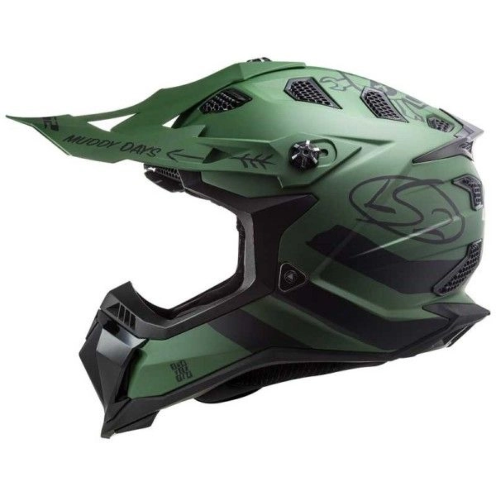 CASCO LS2 MX700 SUBVERTER EVO CARGO VERDE MILITAR MATTE - Imagen 2