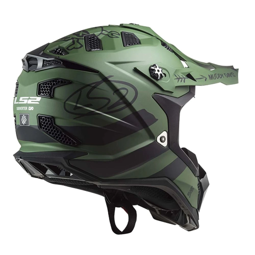 CASCO LS2 MX700 SUBVERTER EVO CARGO VERDE MILITAR MATTE - Imagen 3