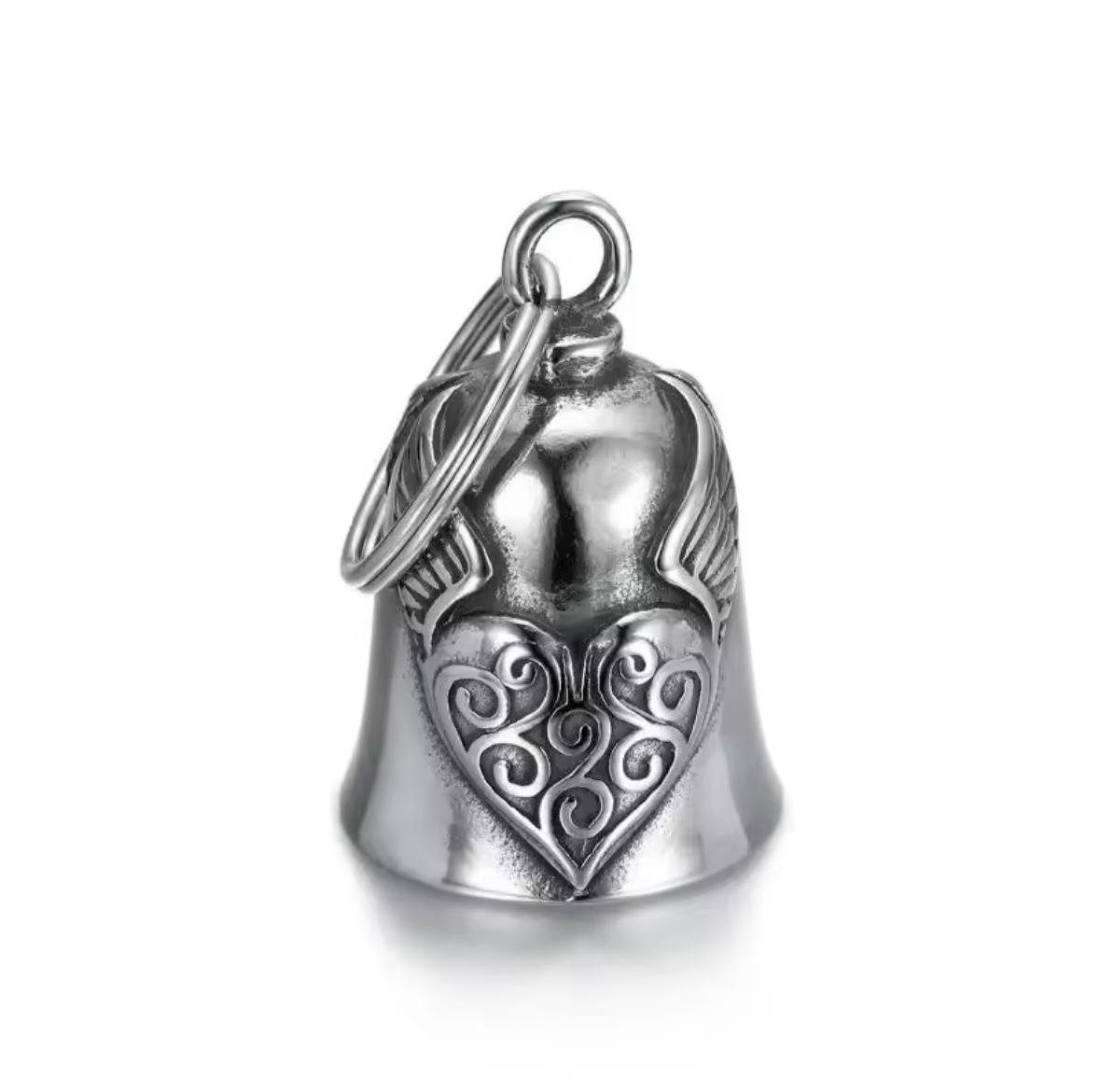 CAMPANA BIKER, AMULETO DE PROTECCION CORAZON