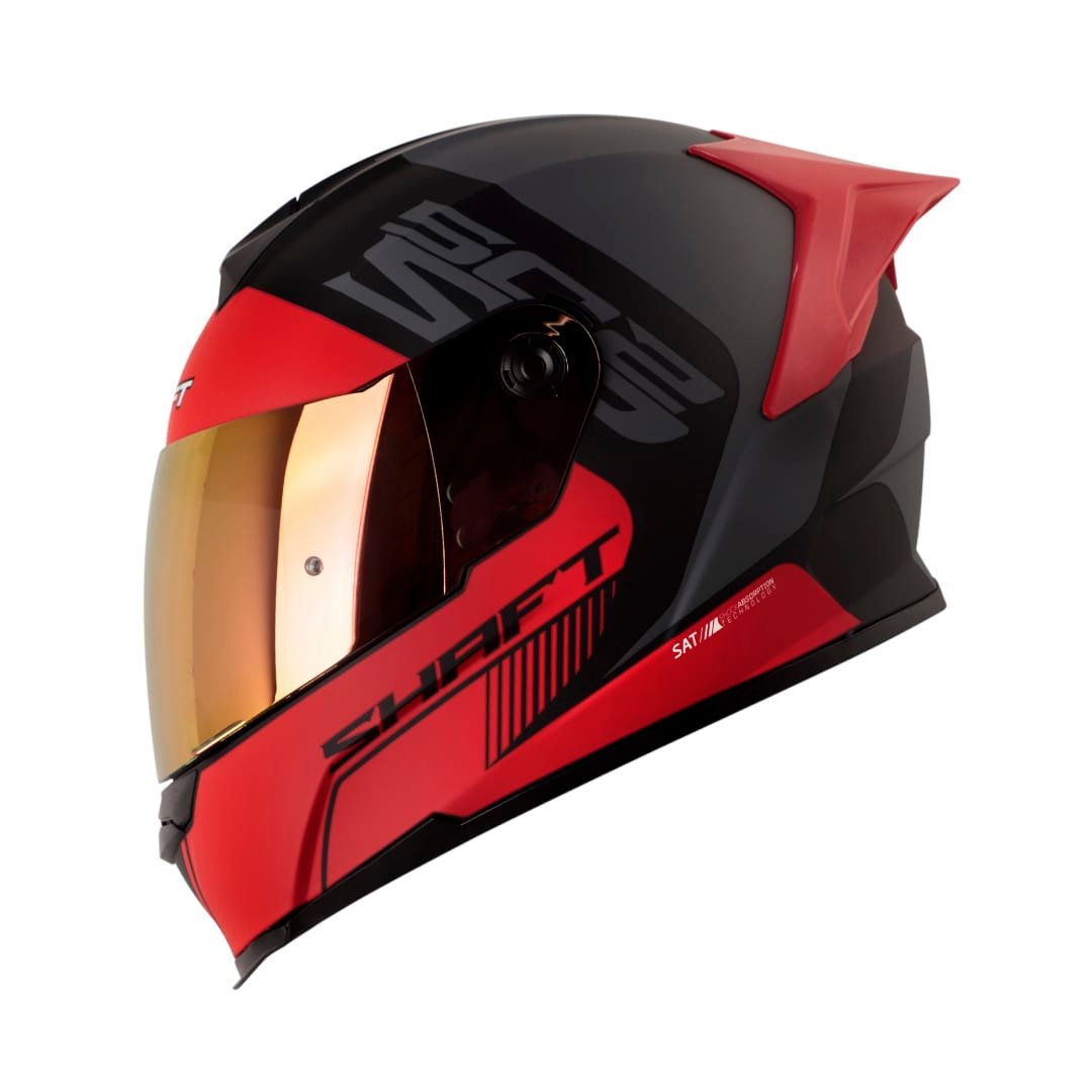 CASCO MOTO SHAFT 502SP SPIKES NEGRO ROJO INTEGRAL