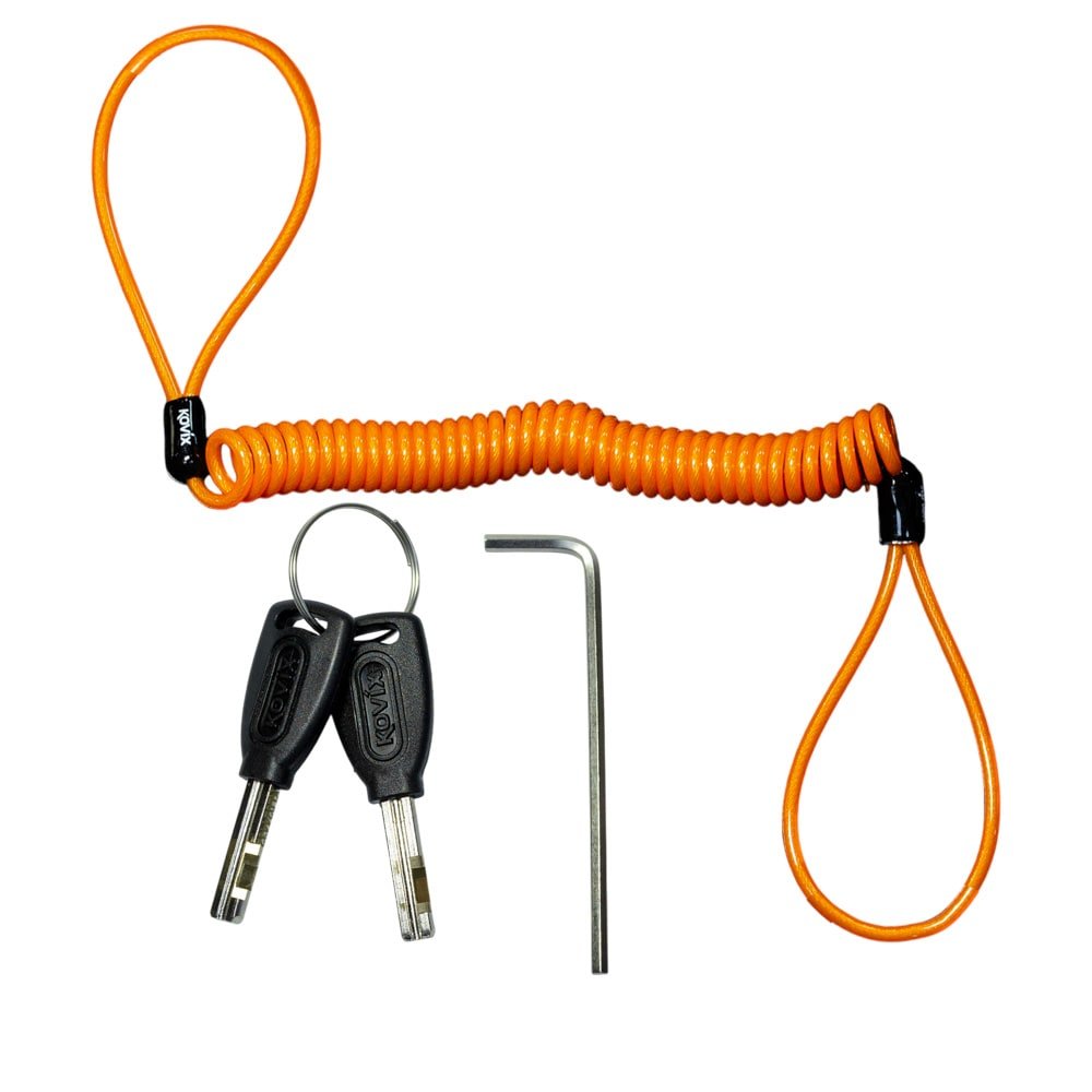 CANDADO DISCO KOVIX KT-6 VERDE FLUOR - Imagen 2