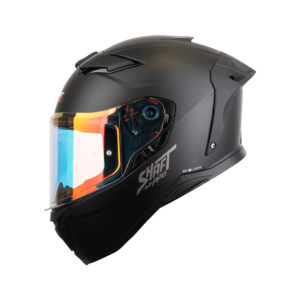 CASCO MOTO SHAFT PRO 606SP SOLID NEGRO N7 ROJO INTEGRAL